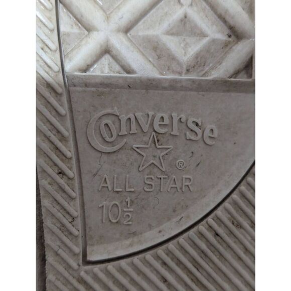 Converse Men's 10.5 White Leather Low Top Retro Style Sneaker - Picture 10 of 11